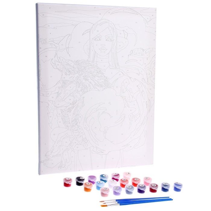 Картина по номерам на холсте с подрамником «Лиса», 30х40 см Картина по номерам на холсте с подрамником «Лиса», 30х40 см