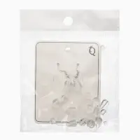 Серьги на леске "Капля росы", веточка, цвет белый в серебре