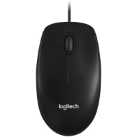 Мышь компьютерная Logitech USB  WIRED M100R DARK/GREY (910-006765)