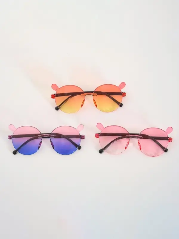 Карнавальные очки "Круглые" градиент, цвета МИКС