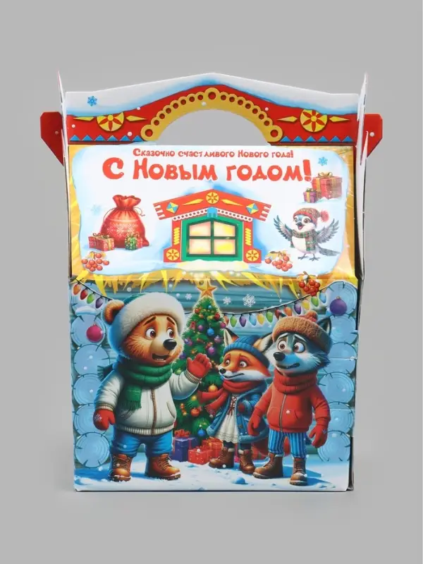 Подарочная коробка новогодняя &laquo;Зимовье зверей&raquo; 290&times;200&times;120, для сладких подарков