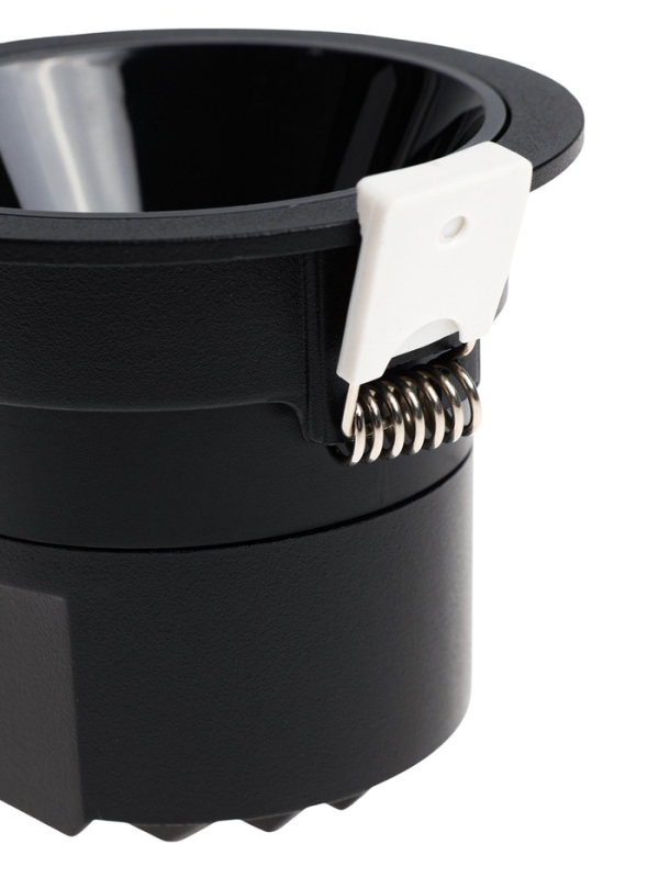 Светильник светодиодный встраиваемый, поворотный, 6Вт, 4000К, с драйвером, D75, черный Светильник светодиодный встраиваемый, поворотный, 6Вт, 4000К, с драйвером, D75, черный