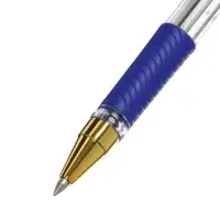 Ручка шариковая ErichKrause L-30 Gold Stick Grip, Super Glide, узел 0.5 мм, синяя