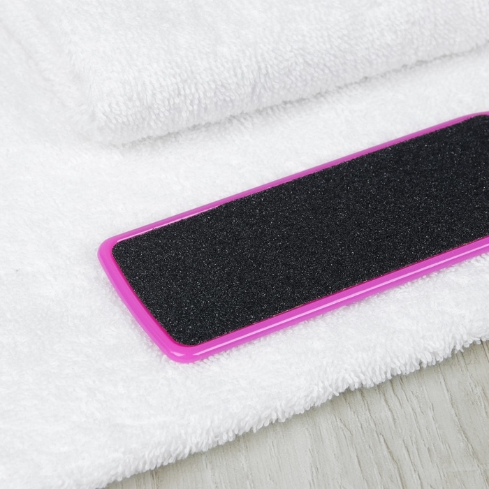 Пилка для пяток, наждачная, двусторонняя, 23 см, МИКС Пилка для пяток, наждачная, двусторонняя, 23 см, МИКС