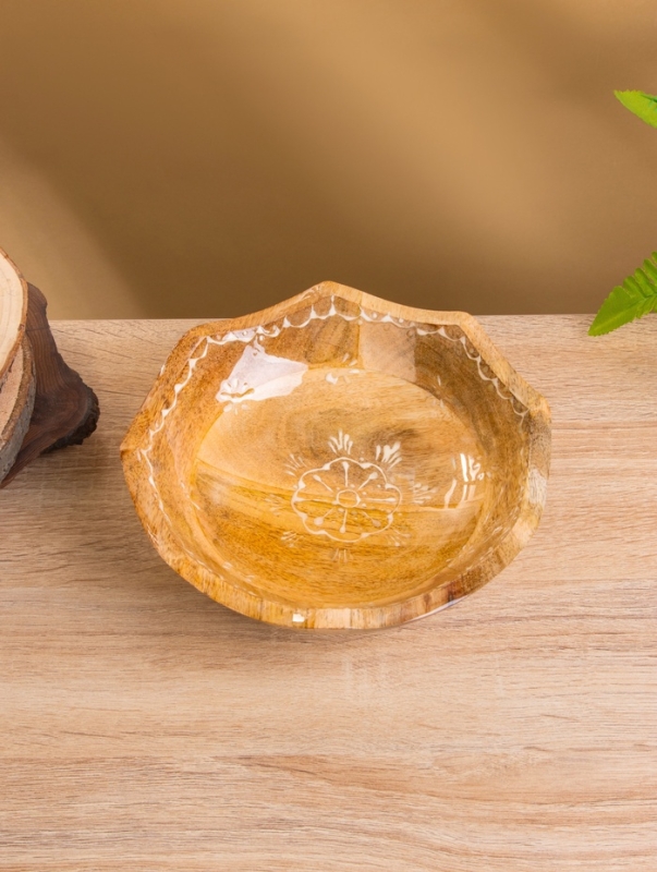 Салатник Салатник "Пряник" дерево манго 20х20х8 см