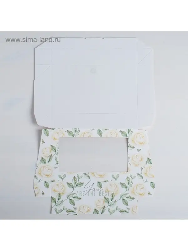 Кондитерская упаковка, коробка с ламинацией &laquo;Flowers&raquo;, 20&times;12&times;4 см