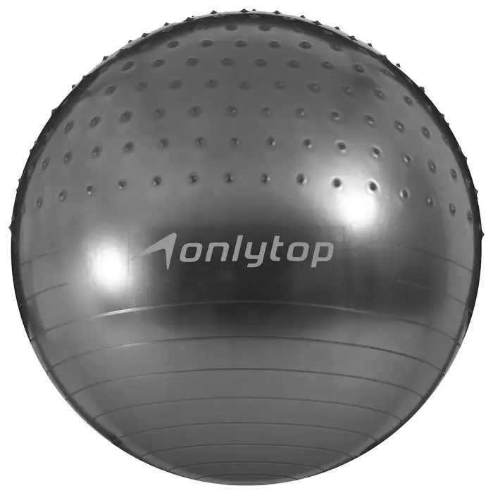 Фитбол ONLYTOP d=65 см, 1000 г, полумассажный, МИКС