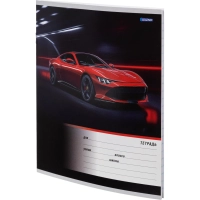 Тетрадь линия 12 л. Разные автомобили, ассорти, 2- (12-4155)