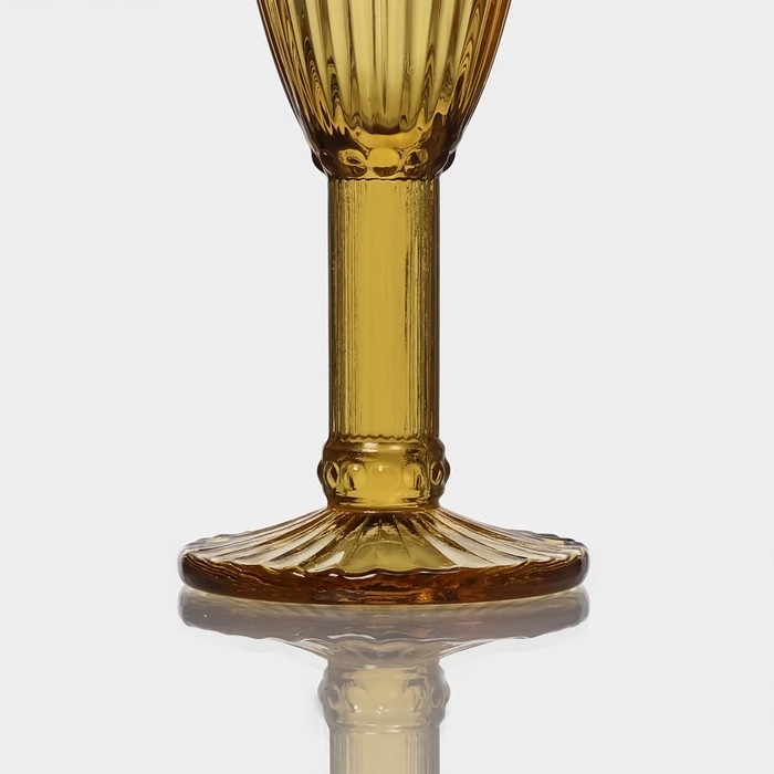 Бокал изстекла для шампанского «Босфор», 160 мл, 7×7×20 см, цвет жёлтый Бокал изстекла для шампанского «Босфор», 160 мл, 7×7×20 см, цвет жёлтый