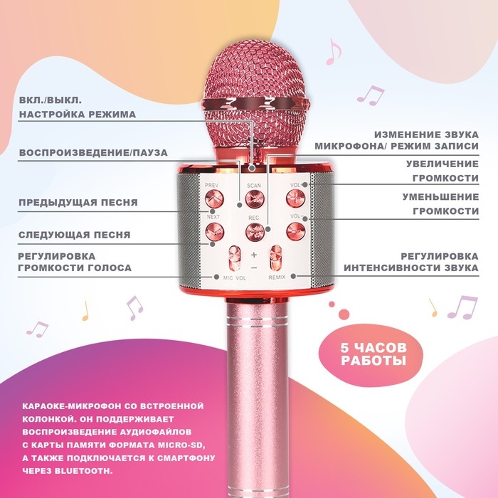 Игровой набор «Зайчик»: микрофон, наушники с ушками Игровой набор «Зайчик»: микрофон, наушники с ушками