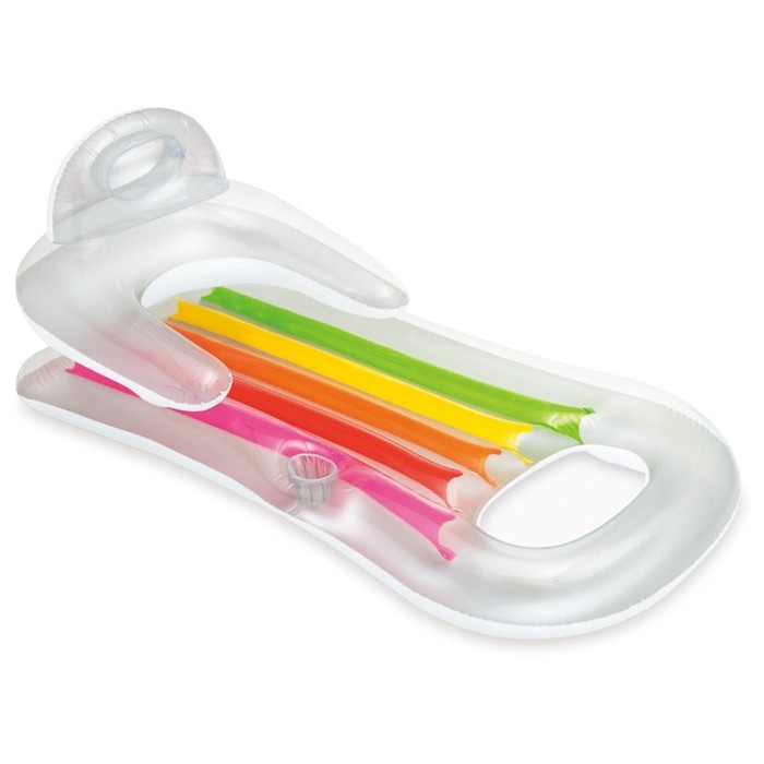 Матрас-кресло для плавания «Королевский», 160 х 85 см, цвет МИКС, 58802NP INTEX Матрас-кресло для плавания «Королевский», 160 х 85 см, цвет МИКС, 58802NP INTEX