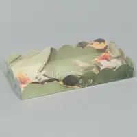 Коробка для печенья, кондитерская упаковка с PVC крышкой, &laquo;Лучшему учителю&raquo;, 21 х 10.5 х 3 см