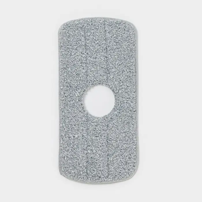 Насадка для швабры Raccoon, с вырезом, микрофибра, прямоугольная, 30&times;14.5 см, серая