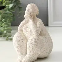 Сувенир полистоун "Пышечка. Удивление" белый песок 11,5х11х16см Сувенир полистоун "Пышечка. Удивление" белый песок 11,5х11х16см