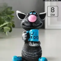Фигурка полистоун &laquo;Кот с кружкой&raquo;, 8 см