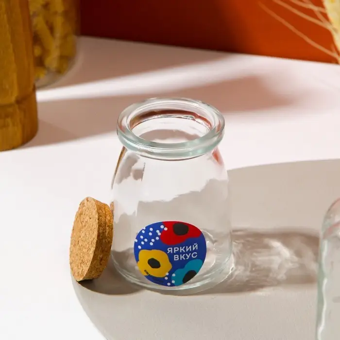 Банка для хранения сыпучих продуктов и круп &laquo;Яркий вкус&raquo;, 150 мл
