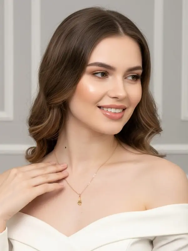 Кулоны парные на цепочке &laquo;Неразлучники. 5 пазлов&raquo;, L=45 см, набор 2 шт. цвет золото