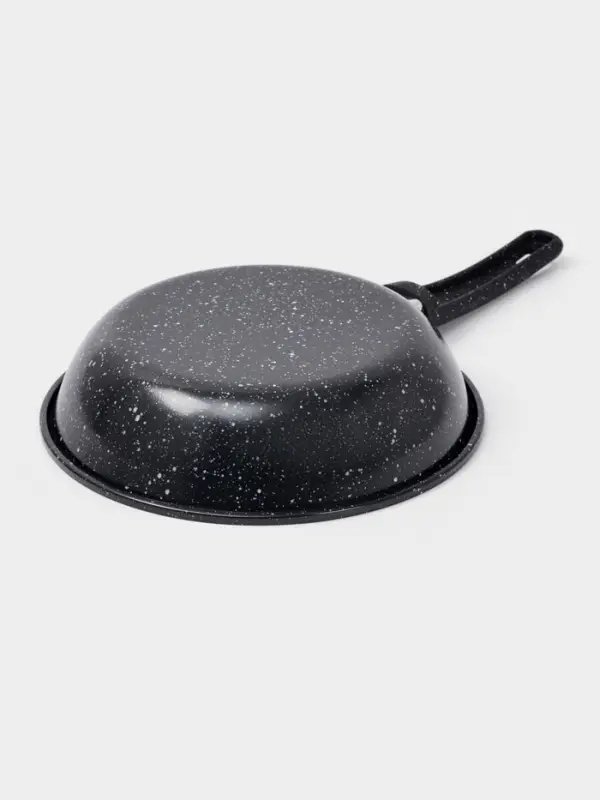 Сковорода Доляна Black Rock, d=22 см, ручка софт тач, антипригарное покрытие, чёрная