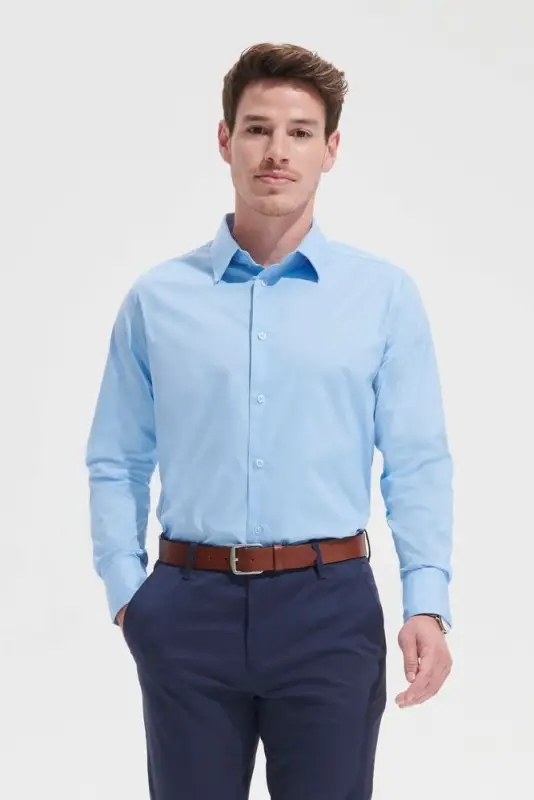 Рубашка мужская с длинным рукавом Brighton черная, размер S Рубашка мужская с длинным рукавом Brighton черная, размер S