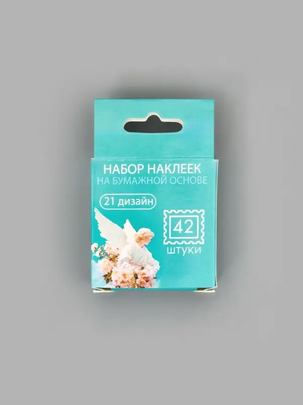 Наклейки для подарков &laquo;Цветы&raquo;, 42 штуки в коробке, 3&times;4 см