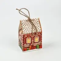 Коробка-домик, подарочная, самосборная, набор 10 шт. &laquo;Пряничный&raquo;,7&times;6.2&times;5 см