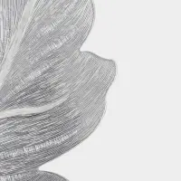 Набор салфеток для стола Доляна &laquo;Осенний лист&raquo;, 49&times;29 см, 4 шт., ПВХ, серебристый