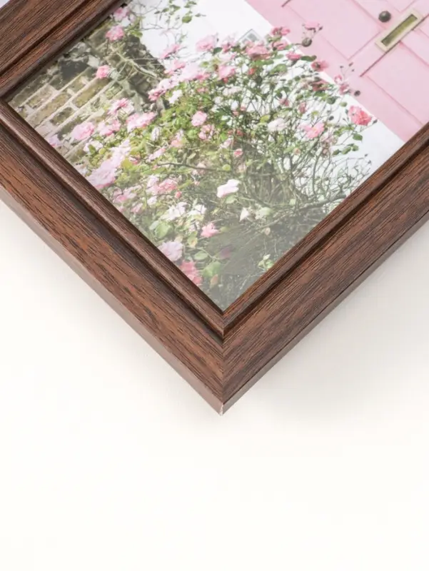 Фоторамка пластик на 6 фото 10х10, 10х15, 15х20 "Семья" тёмное дерево 49х36 см