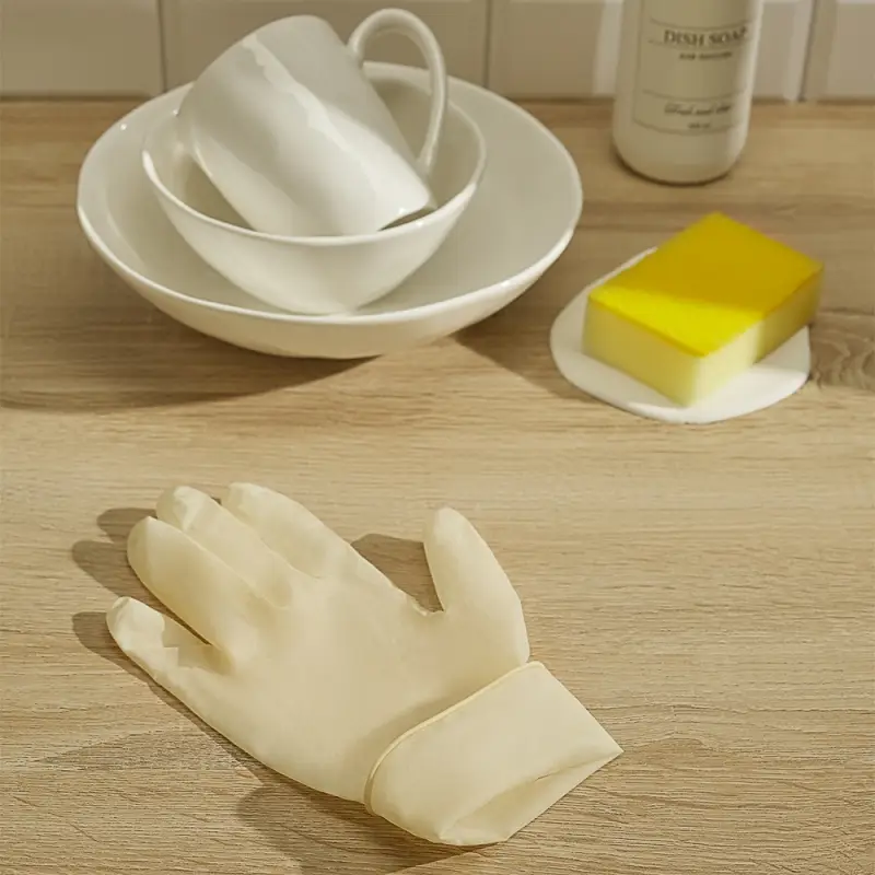 Перчатки тм VETTA, 10 шт, р-р M, латекс, белый цвет