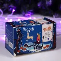 Гирлянда &laquo;Нить&raquo; 20 м, IP20, белая нить, 200 LED, свечение фиолетовое, 8 режимов, 220 В