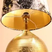 Светильник настольный &laquo;Тесла&raquo;, 1&times;60 Вт, Е27, 35&times;35&times;50 см, золотистый