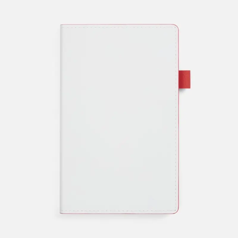 Ежедневник White Shall, недатированный, бело-красный Ежедневник White Shall, недатированный, бело-красный