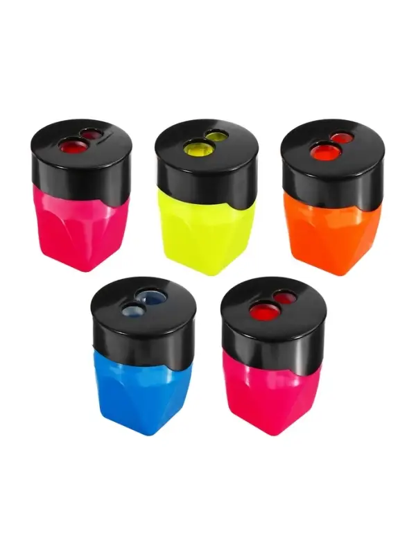 Точилка Calligrata &laquo;Классика&raquo;, двойная, с контейнером, МИКС