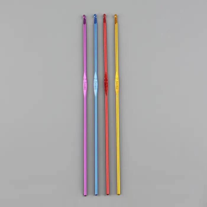 Крючок для вязания, d=2.5 мм, 15 см, МИКС Крючок для вязания, d=2.5 мм, 15 см, МИКС