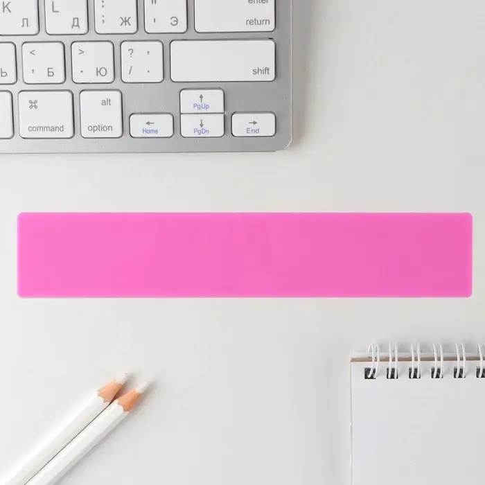 Линейка пластиковая 15 см «Авокато», розовый корпус Линейка пластиковая 15 см «Авокато», розовый корпус