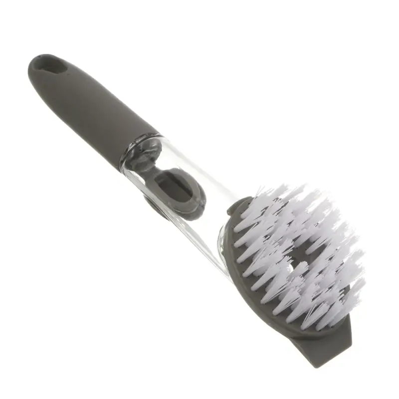 Щетка для посуды с дозатором тм Vetta, 23,5х7х4,5 см, полипропилен, серая