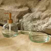 Аксессуары для ванной SL Home, 3 предмета, дозатор, мыльница, стакан