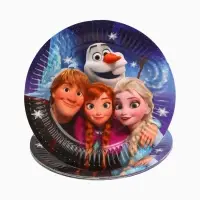 Тарелка одноразовая 18 см, набор 10 шт, Снежная принцесса Тарелка одноразовая 18 см, набор 10 шт, Снежная принцесса