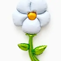 Воздушный шар фольгированный 43" "Ромашка белая" под воздух