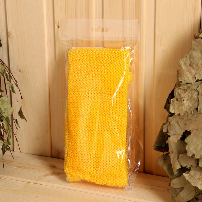 Мочалка банная вязаная Мочалка банная вязаная "Супердлинная", 70х11см, цвет микс