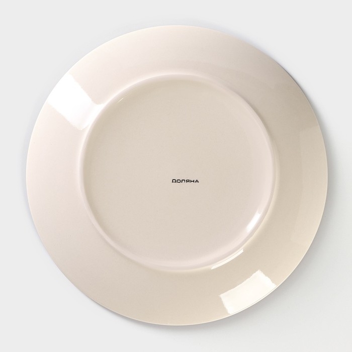 Тарелка керамическая обеденная Доляна &laquo;Морской мир&raquo;, d=27 см, цвет голубой