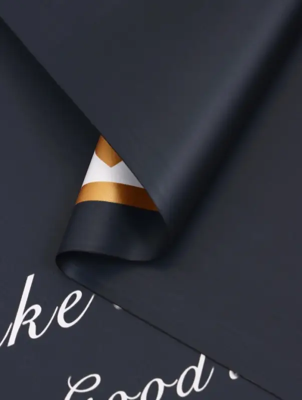 Пленка для цветов, &laquo;Удача&raquo;, тёмно-синий, 57&times;57 см