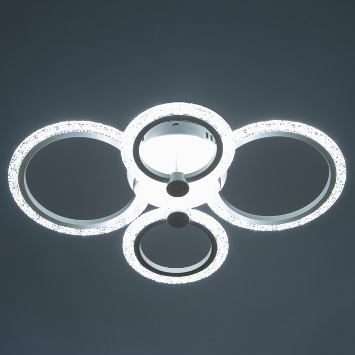 Люстра Люстра "Кольца" LED 80Вт Белый 2700-6400к 60х45х14