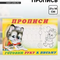 Раскраска-пропись &laquo;Готовим руку к письму&raquo;