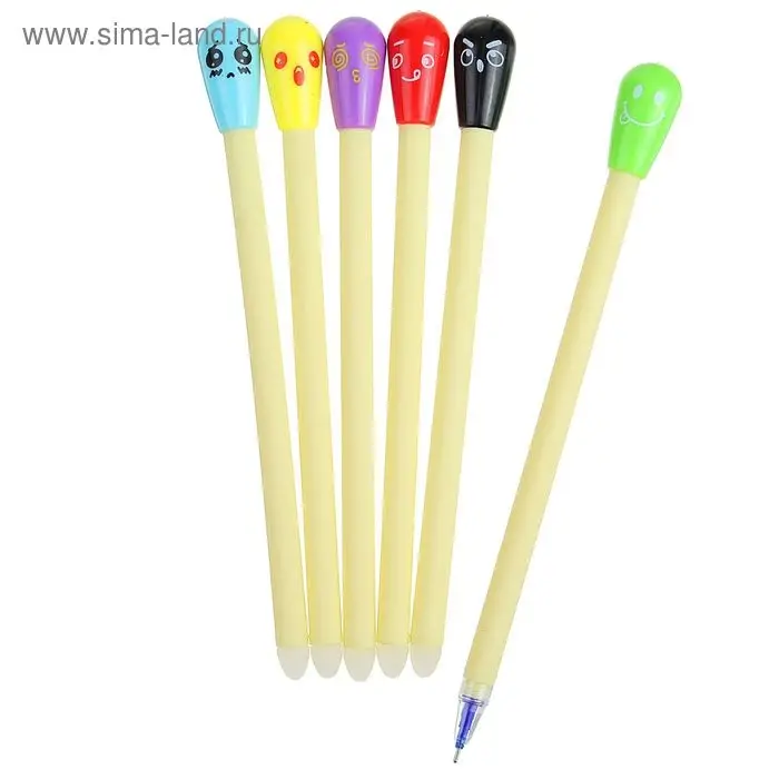 Ручка - прикол Calligrata «Спичка», гелевая, МИКС