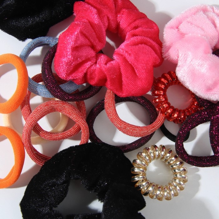 Резинки для волос «Girls rules» набор, 34 шт. Резинки для волос «Girls rules» набор, 34 шт.