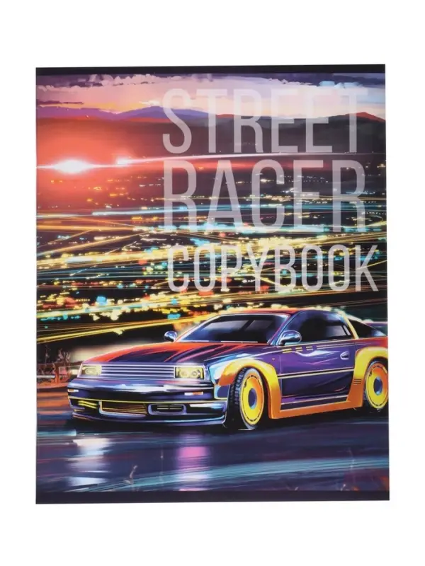 Тетрадь 48 листов в клетку, Calligrata Street racing, МИКС