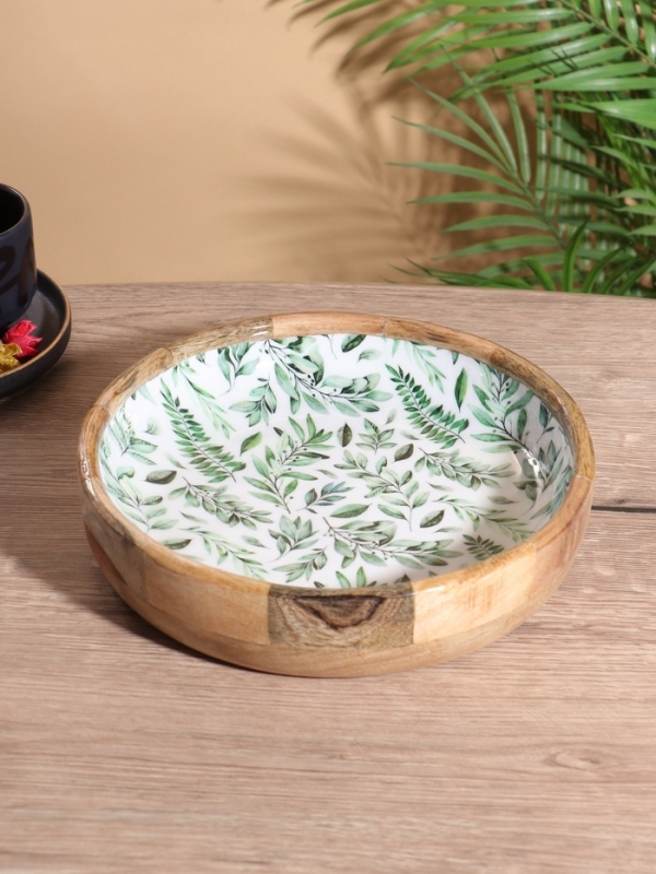 Блюдо Блюдо "Оливковая ветвь" дерево манго 25,5х25,5х6 см