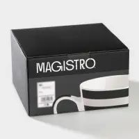 Набор кружек фарфоровых Magistro &laquo;Сильвер&raquo;, 4 предмета: 350 мл