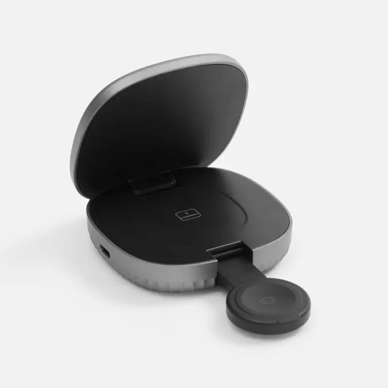 Складная станция беспроводной зарядки flowPad, серая Складная станция беспроводной зарядки flowPad, серая