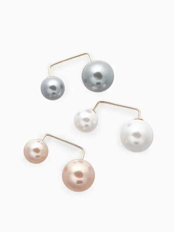 Набор булавок &laquo;Жемчужное ассорти&raquo;, 3 шт., разноцветный